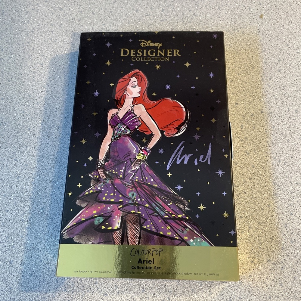 Colorpop X Disney Designer Collection Princess Ariel Lipstick Set New In Box